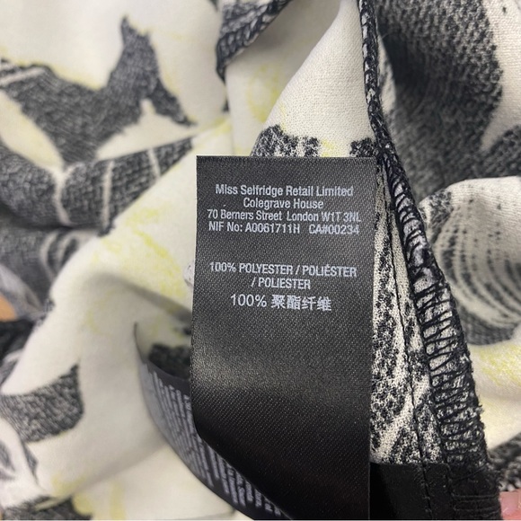 Miss Selfridge Black, Yellow, & White Floral Jumpsuit - Picture 7 of 8